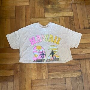 Wild Fable "Hawaii 92" graphic cropped t-shirt. Hawaii '92 Crop - XS